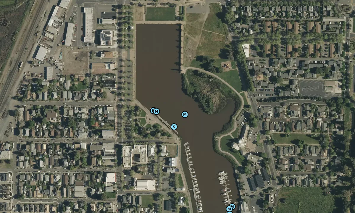 Satelite image of Suisun City Marina