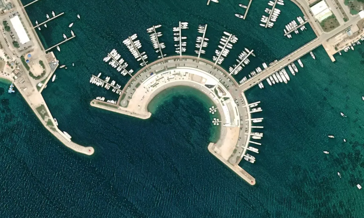 Flyfoto av Sukosan Marina Plaza