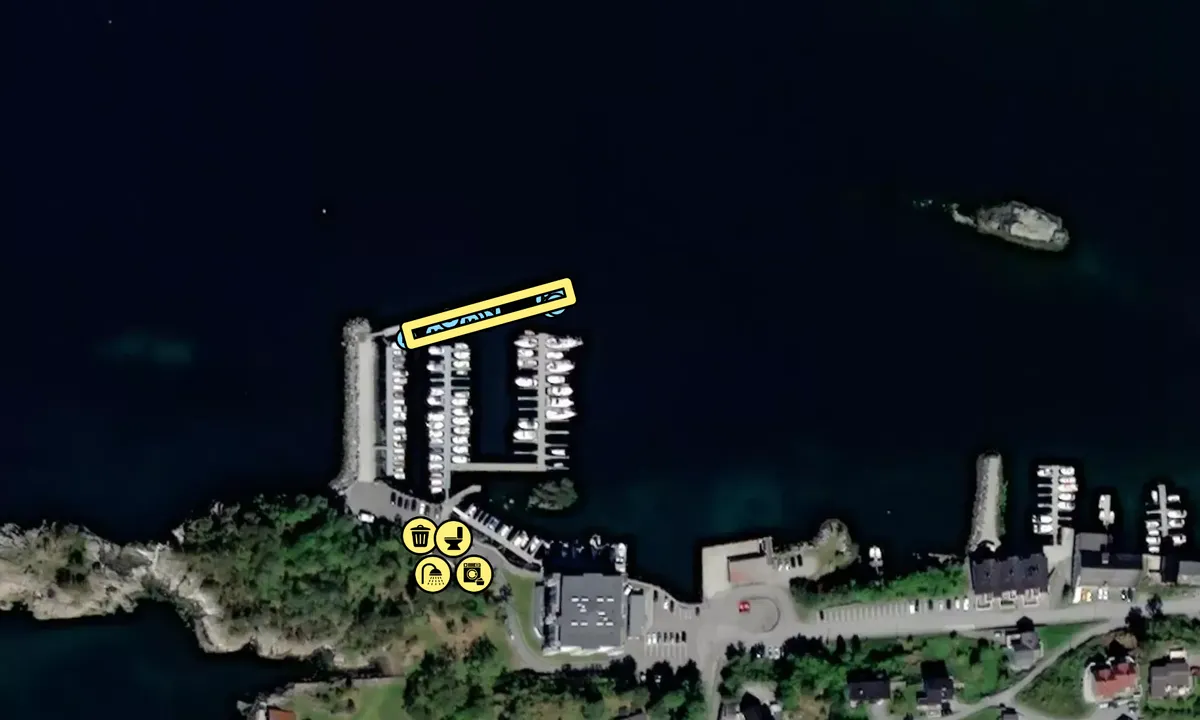 Satelite image of Suløen Båtforening