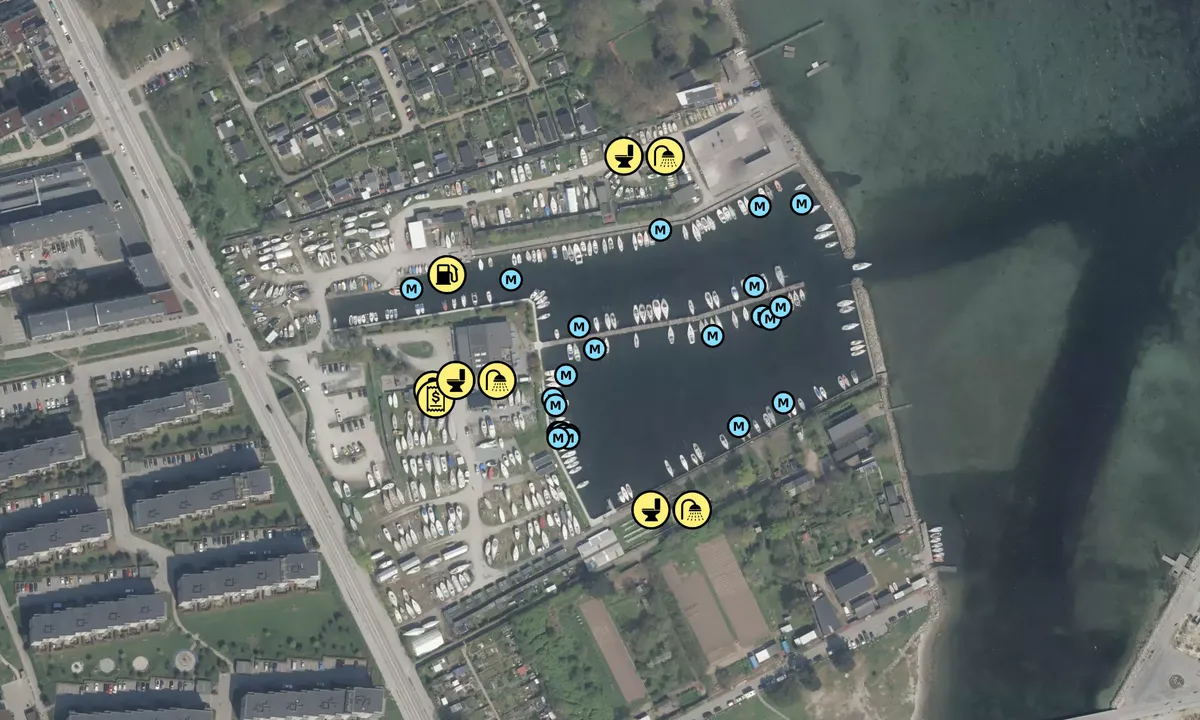 Satelite image of Sundby Sejlforening Havn