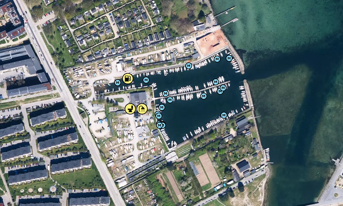 Satelite image of Sundby Sejlforening Havn