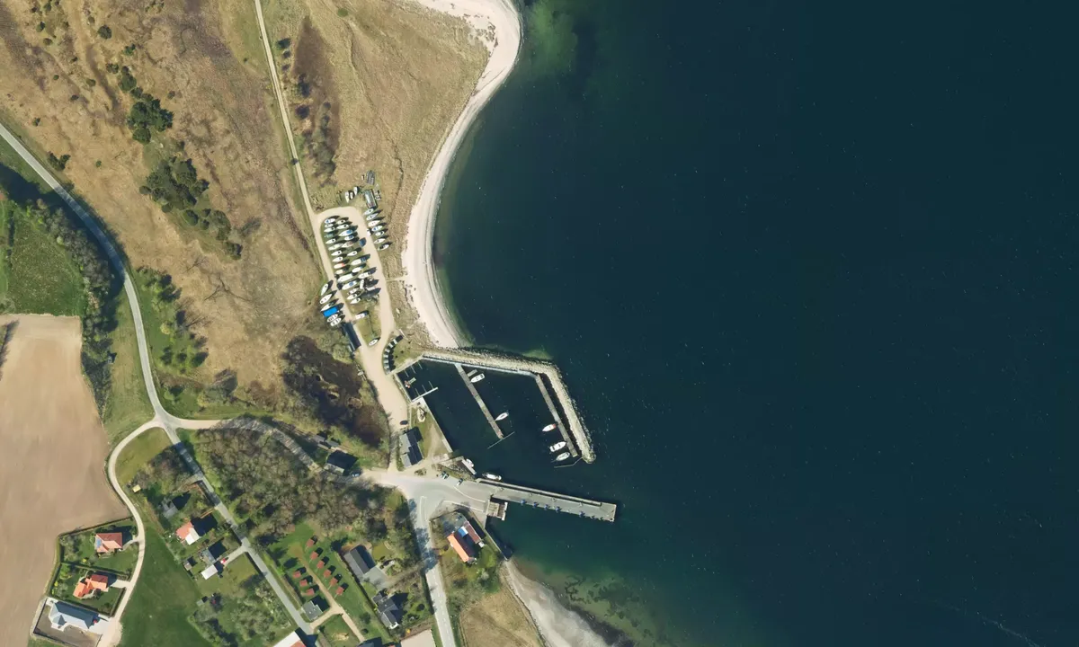Flyfoto av Sundsøre Lystbådehavn