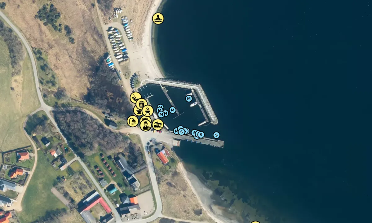 Satelite image of Sundsøre Lystbådehavn - Roslev