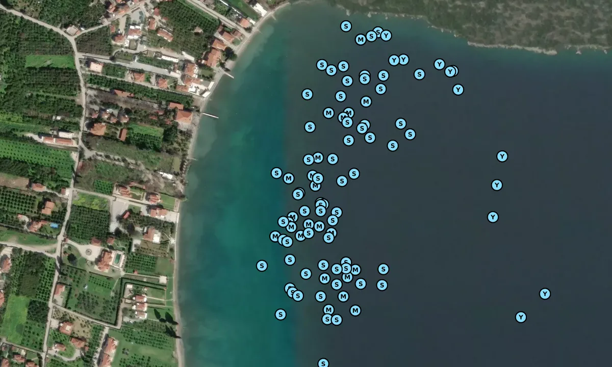 Satelite image of Sunken City of Epidaurus