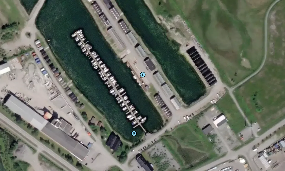 Satelite image of Sunndalsøra Småbåtlag