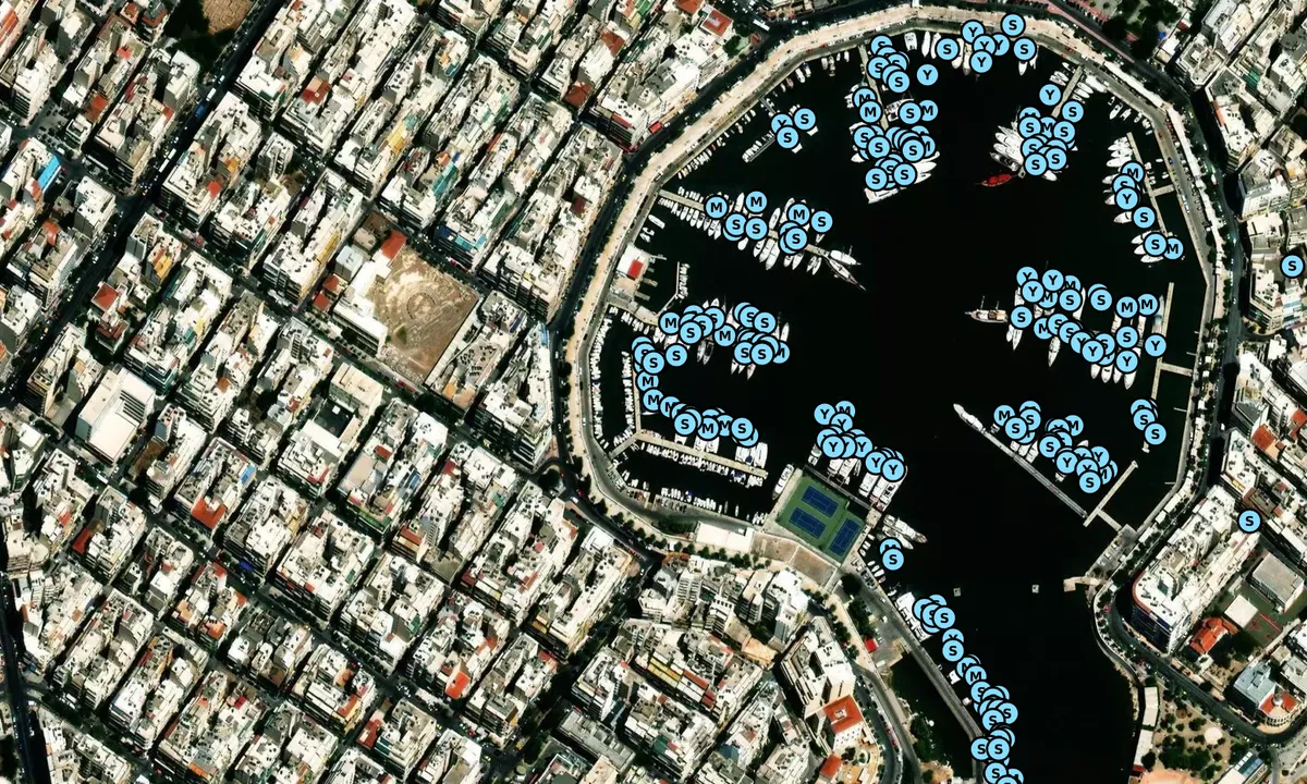 Satelite image of Sunsail Athens Zea Marina