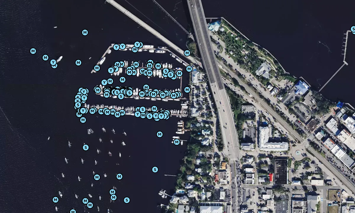Satelite image of Sunset Bay Marina and Anchorage
