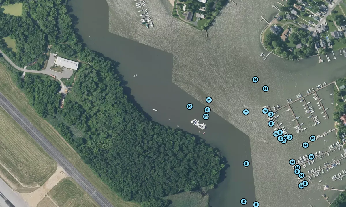 Satelite image of Sunset cove