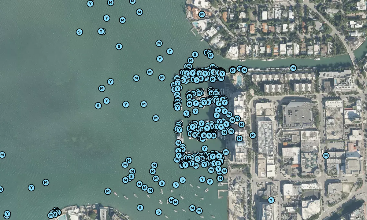 Satelite image of Sunset Harbour Yacht Club and Marina