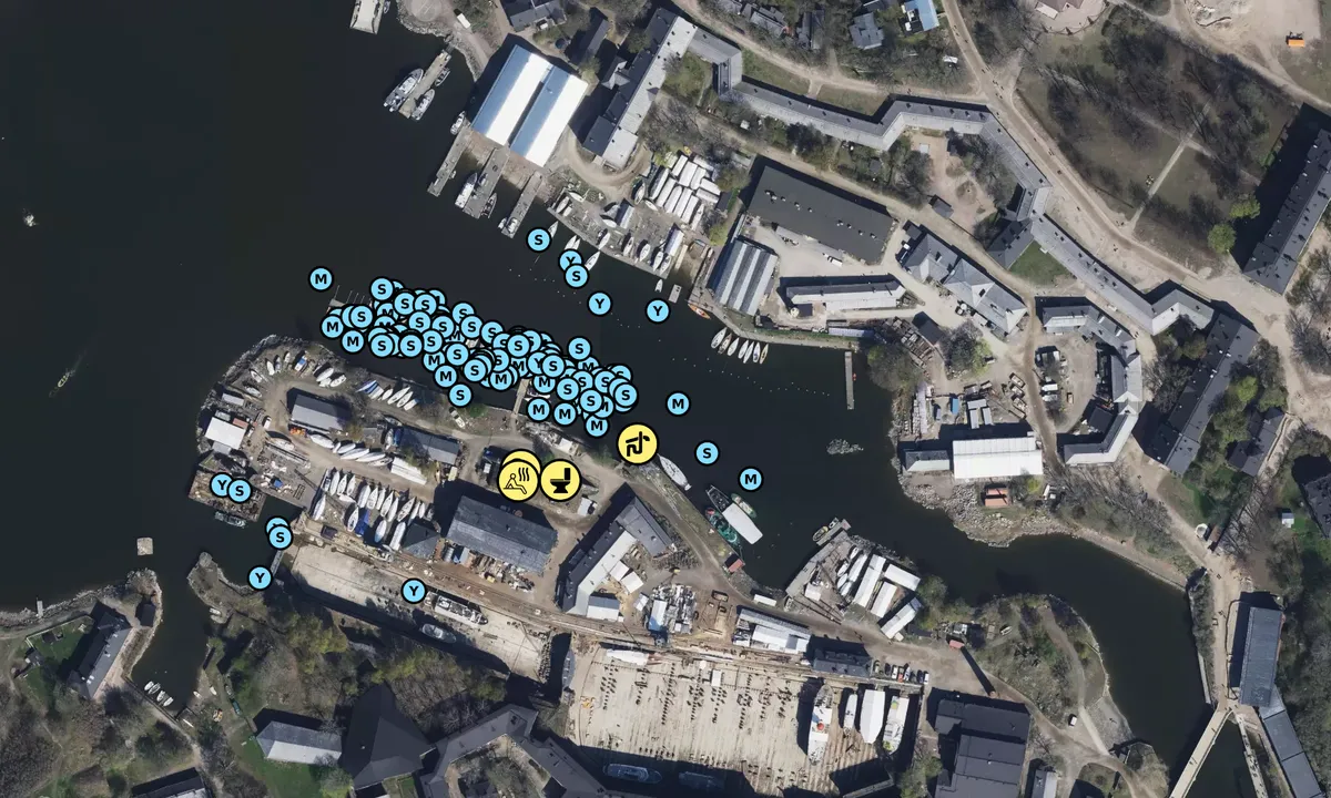 Satelite image of Suomenlinna Harbour