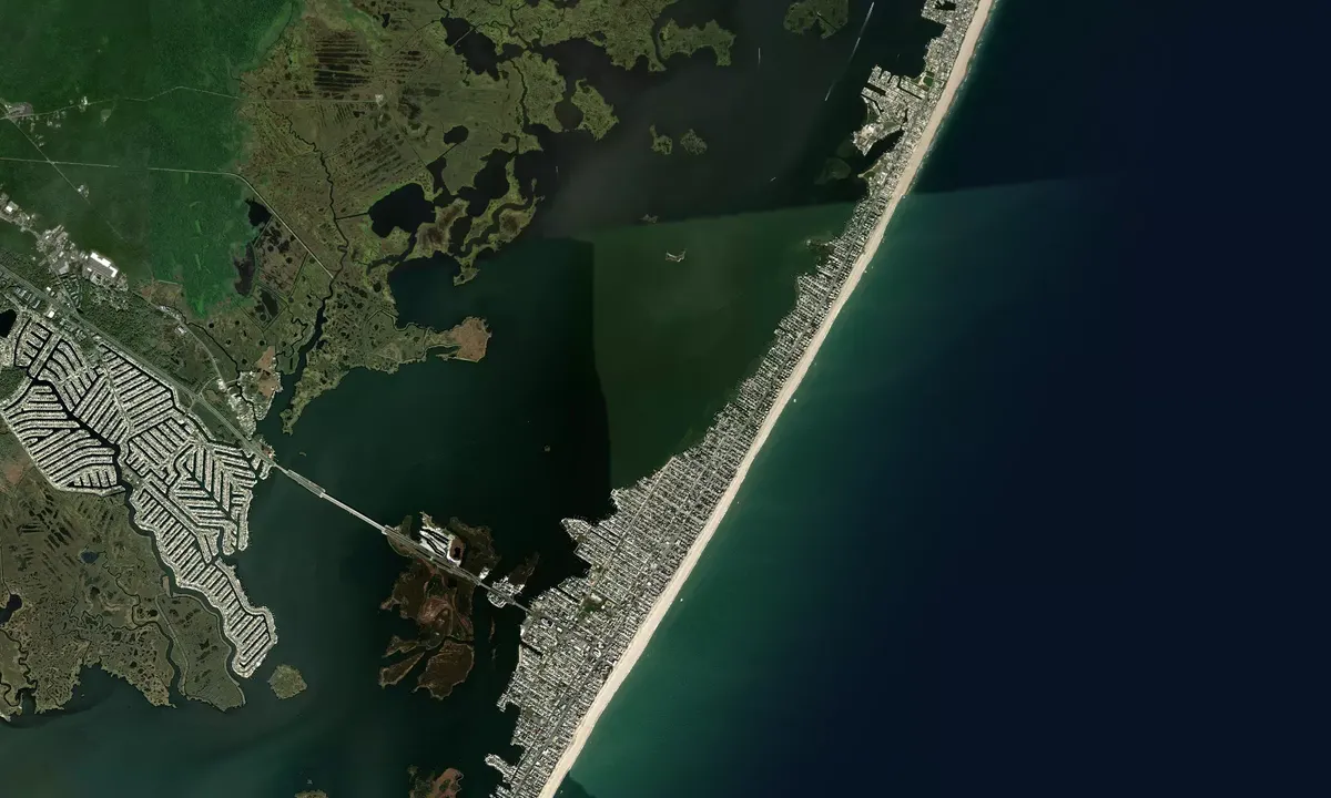 Flyfoto av Surf City - Stafford Township