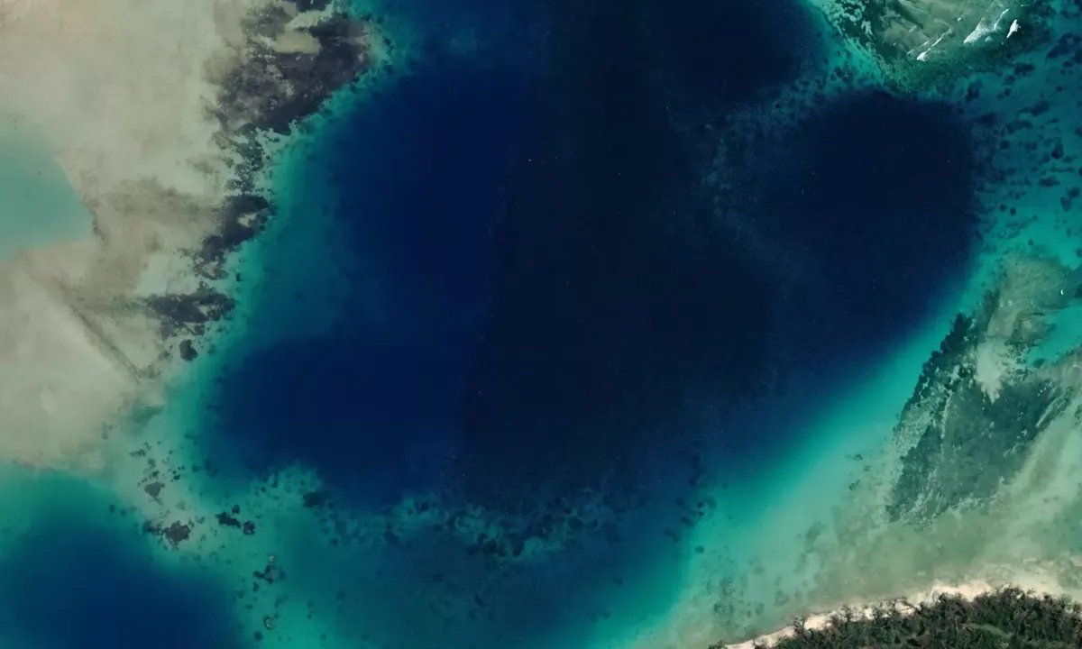 Satelite image of Surunda Bay