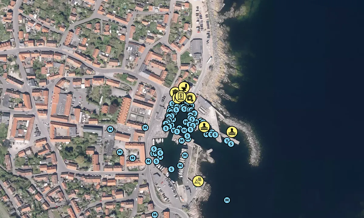 Satelite image of Svaneke Havn