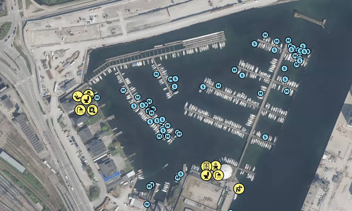 Satelite image of Svanemøllehavnen