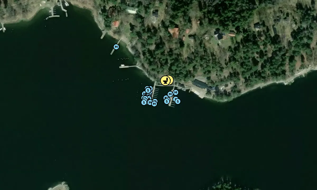 Satelite image of Svartsö Gästhamn