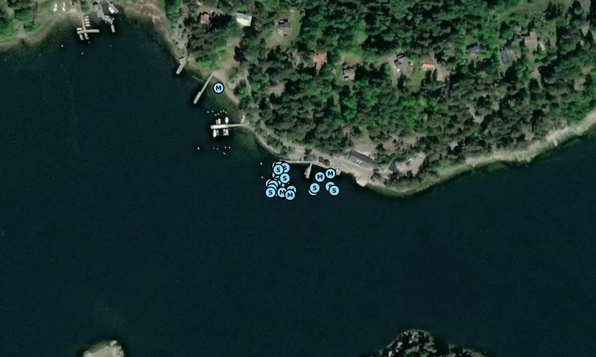Satelite image of Svartsö Gästhamn