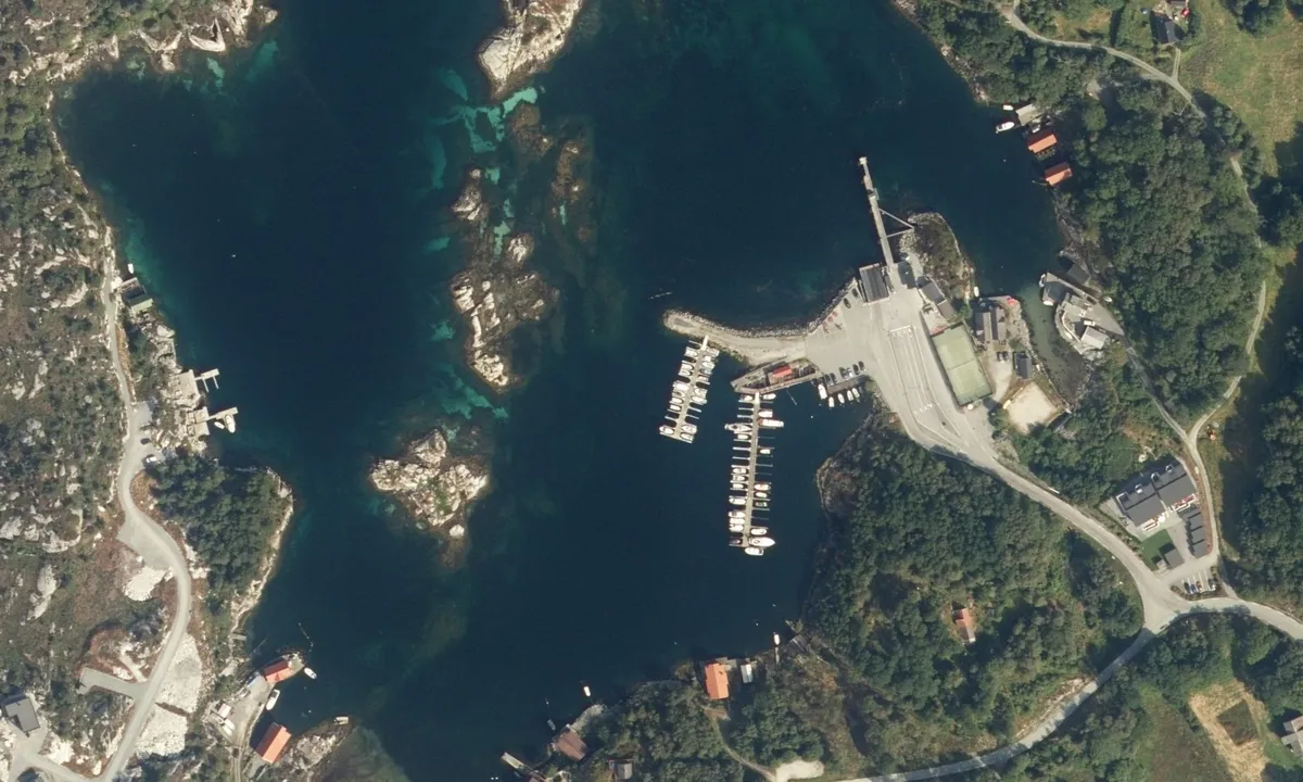 Flyfoto av Sveio Båtforening - Buavågen