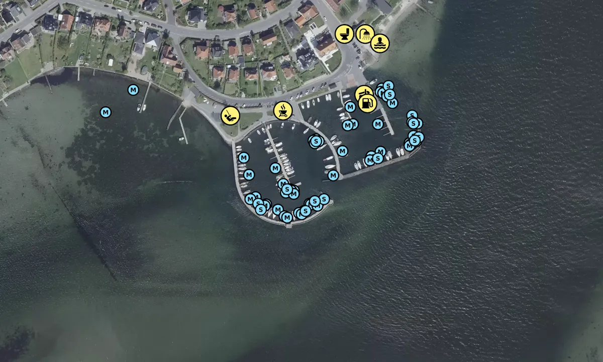 Satelite image of Svendborg Lystbådehavn