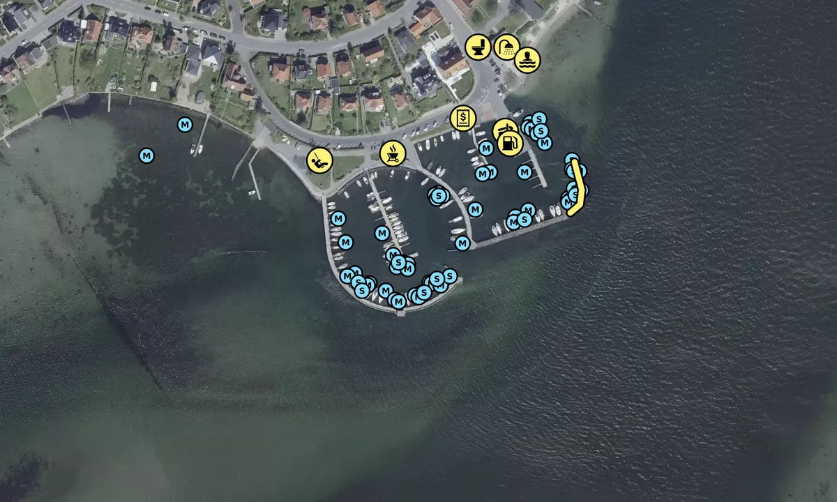 Satelite image of Svendborg Lystbådehavn