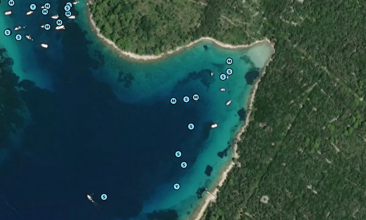 Satelite image of Sveti Ante (San Antonio)/ Juzni Porat