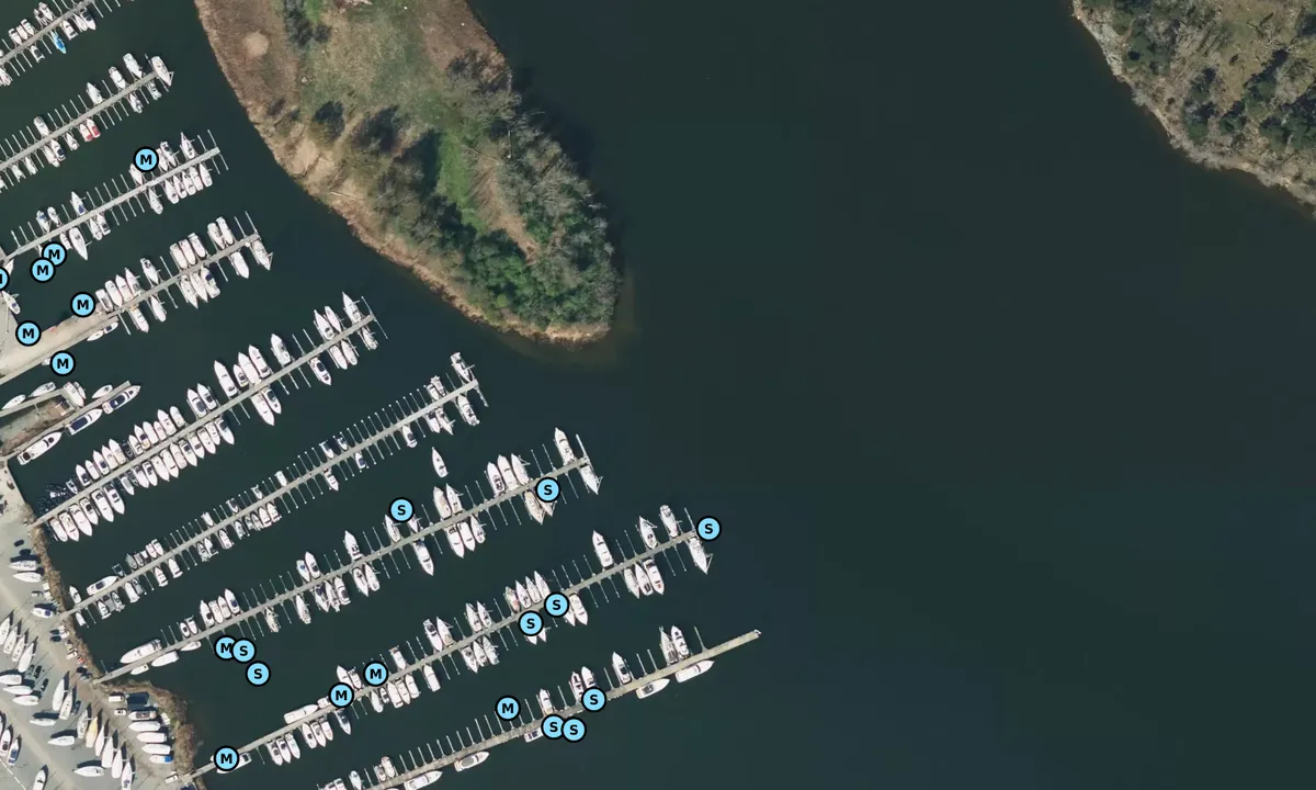 Satelite image of Svinninge marina