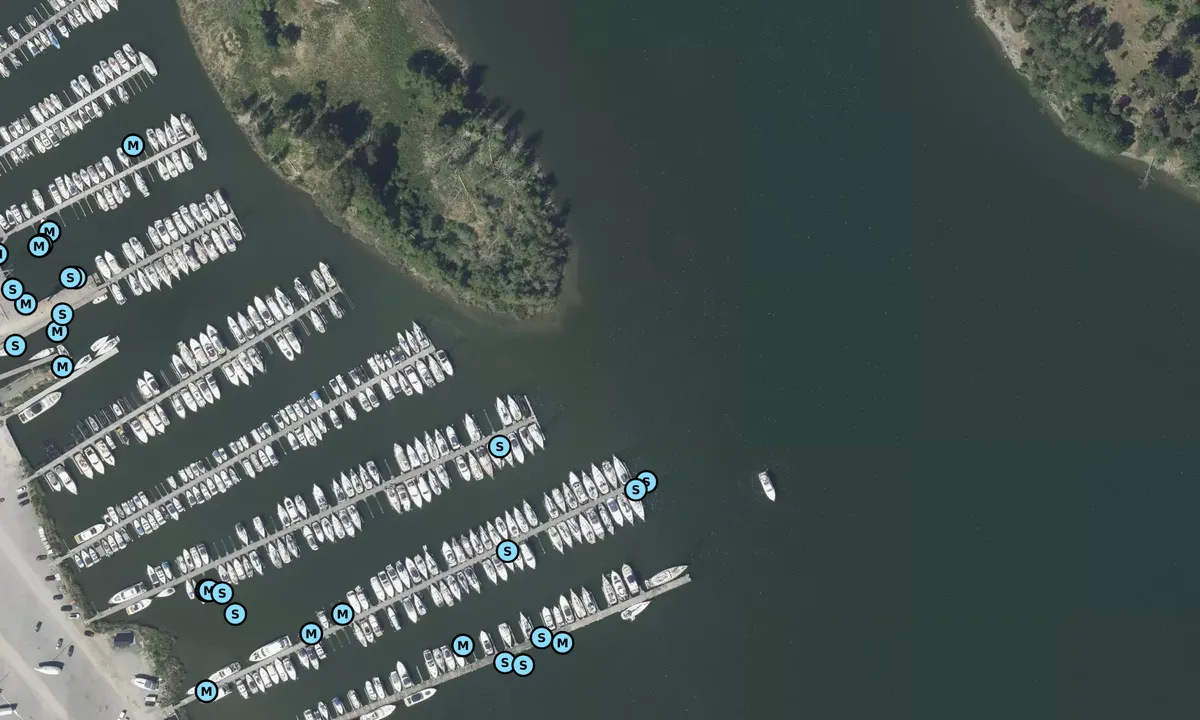 Satelite image of Svinninge marina