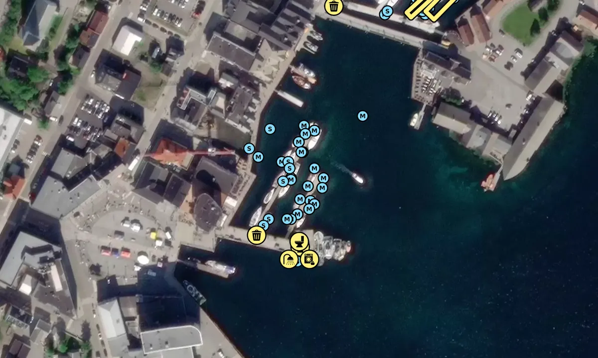 Satelite image of Svolvær Gjestehavn