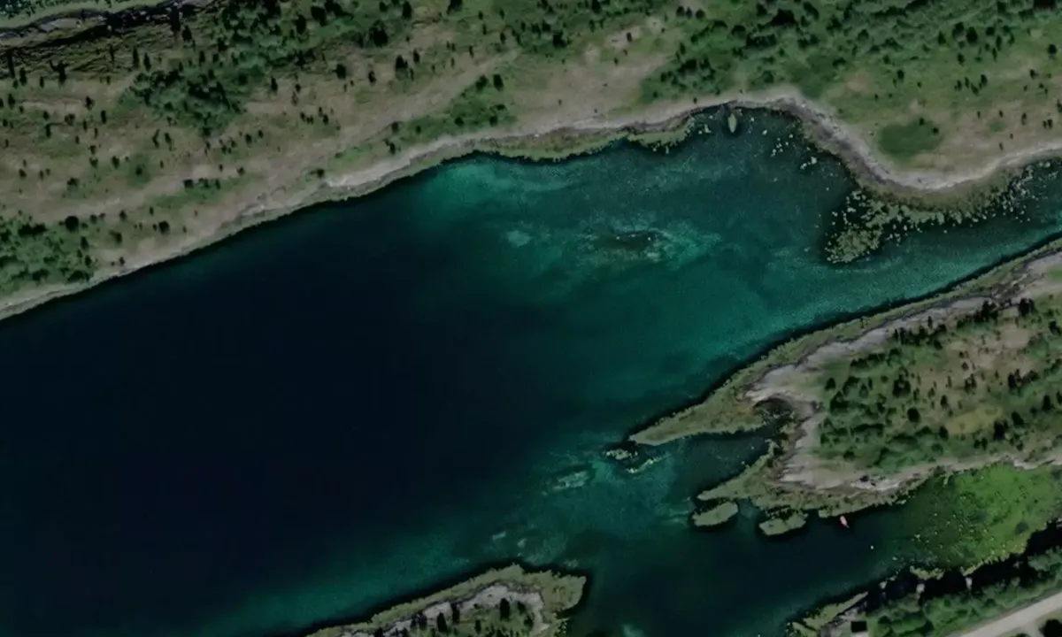Satelite image of Taftøysjøen