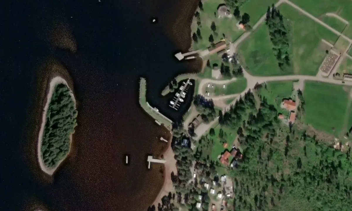 Satelite image of Tällbergs båthamn