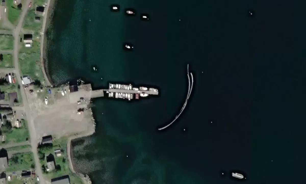 Satelite image of Talvik Båtforening