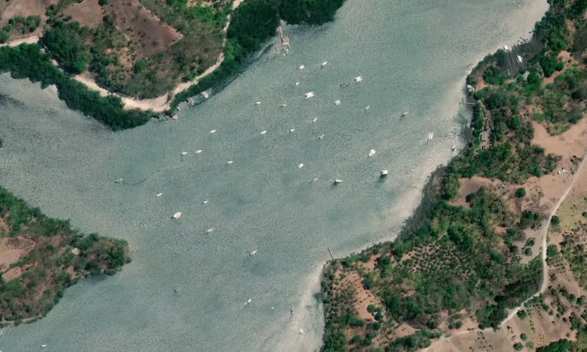 Satelite image of Tambobo Bay