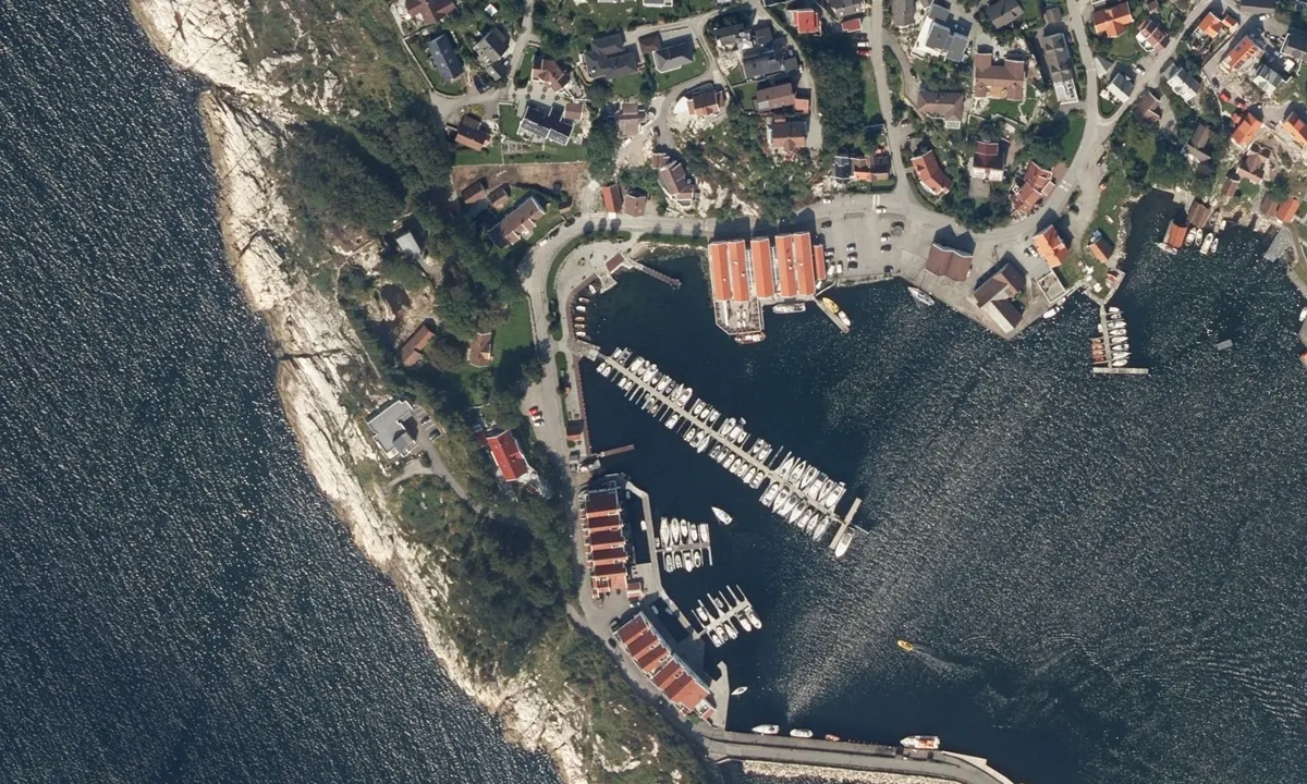 Flyfoto av Tananger Båtforening Gjestehavn