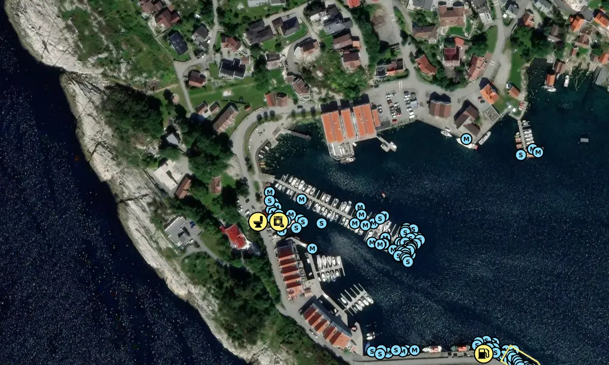 Satelite image of Tananger Båtforening Gjestehavn