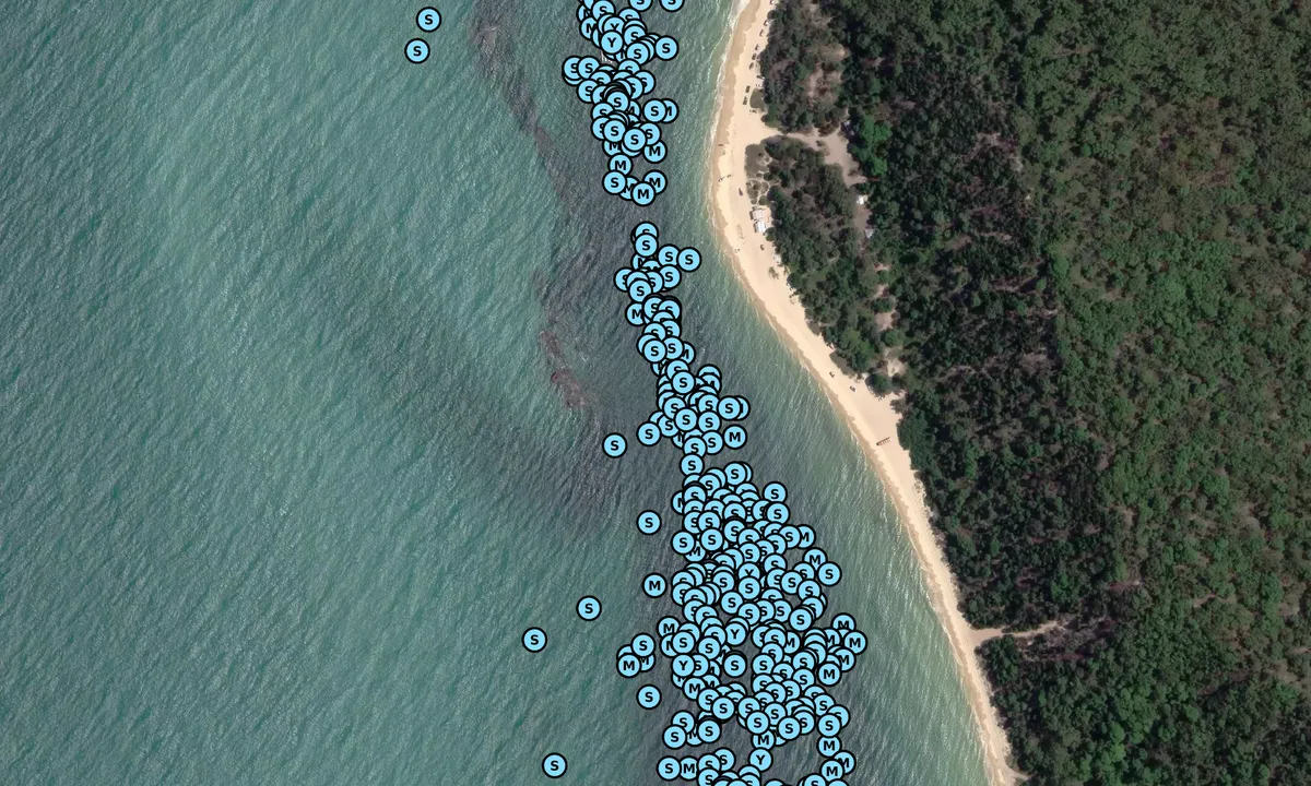 Satelite image of Tangalooma (day use)