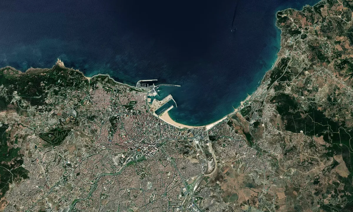 Flyfoto av Tangier
