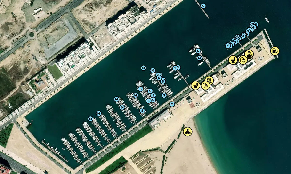 Satelite image of Tanja Marina Bay