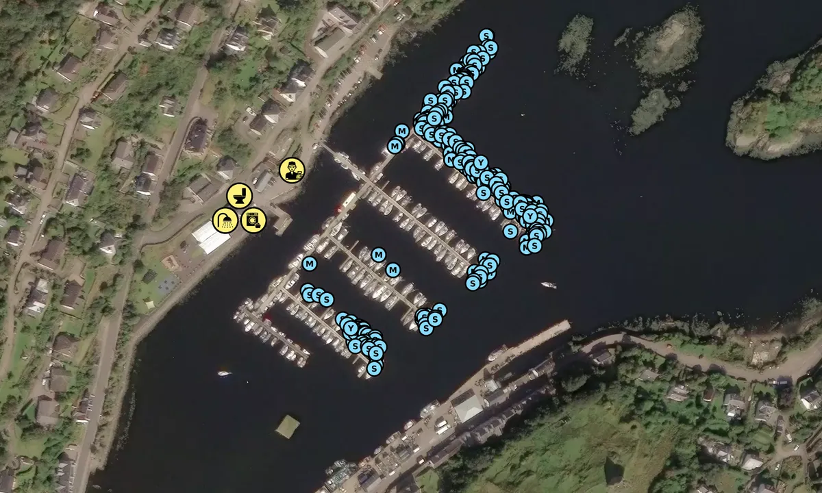 Satelite image of Tarbert Marina