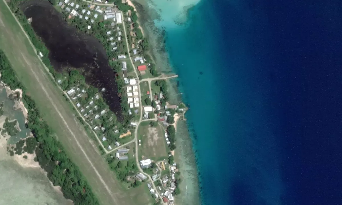 Satelite image of Taro Island East