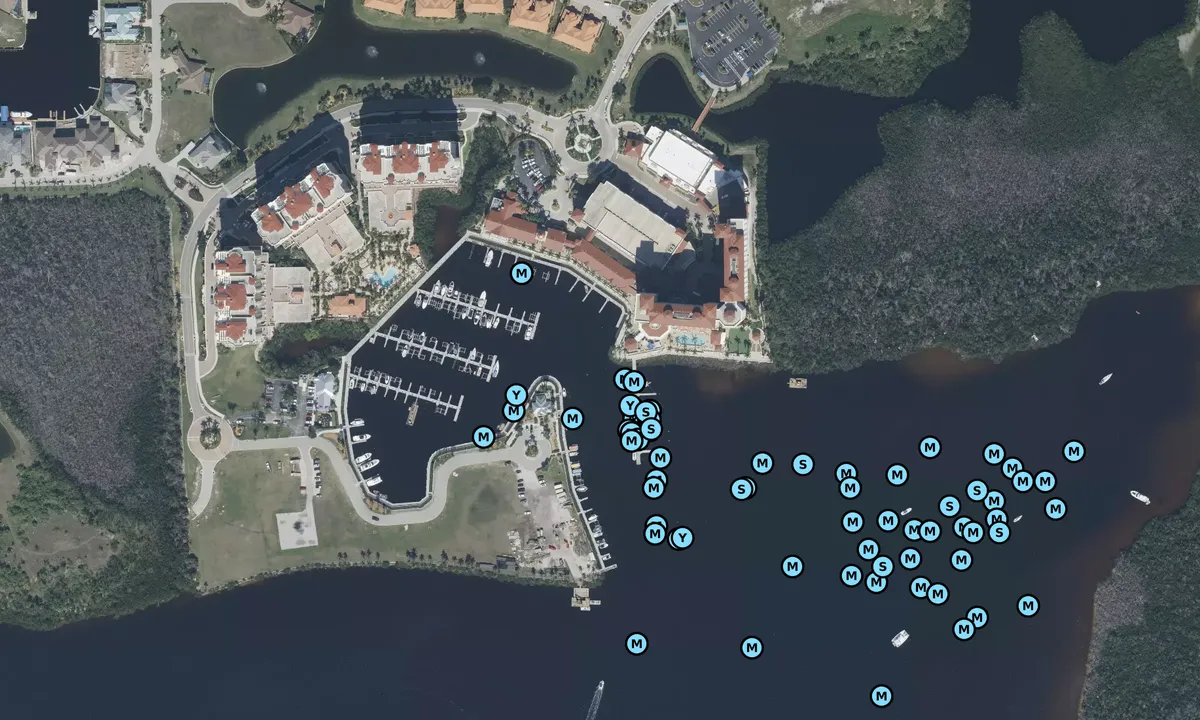 Satelite image of Tarpon Point Marina - Cape Coral