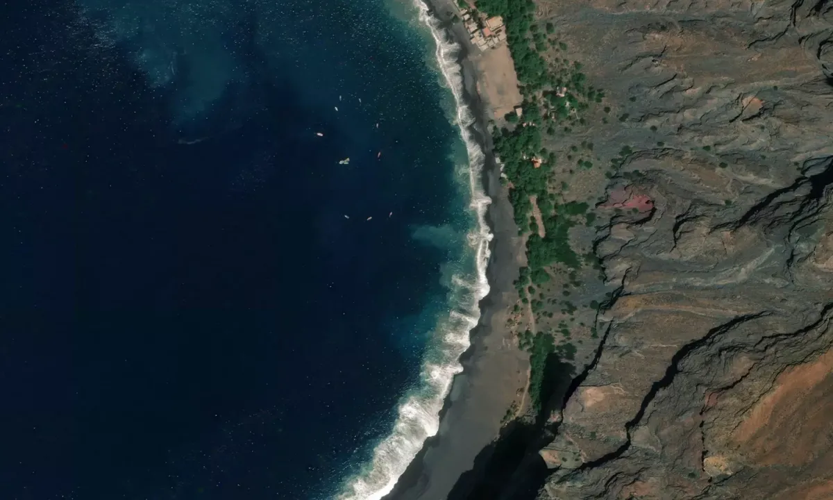 Flyfoto av Tarrafal - Tarrafal de Monte Trigo