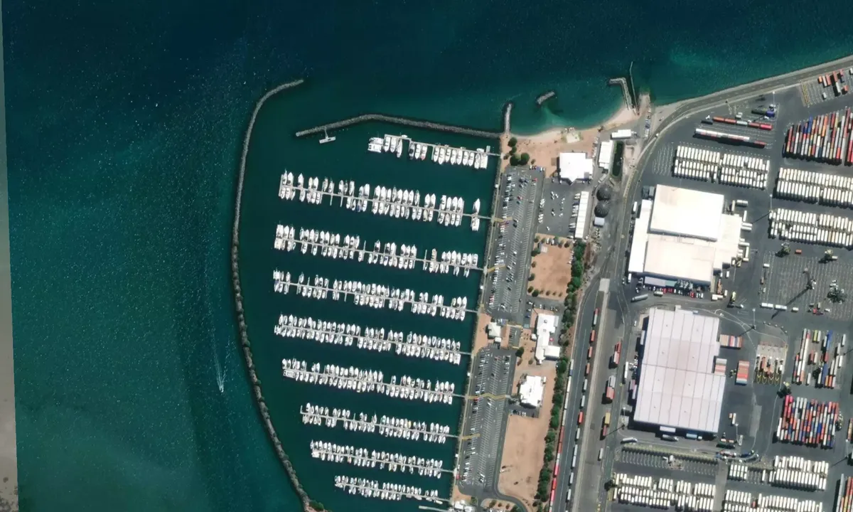 Flyfoto av Tauranga Marina Society