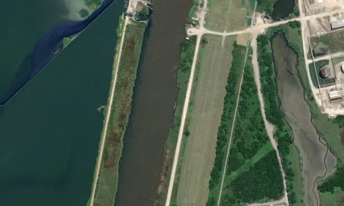 Satelite image of Taylor Bayou (tie up)