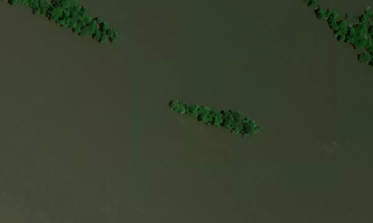 Satelite image of Taylor Island 1