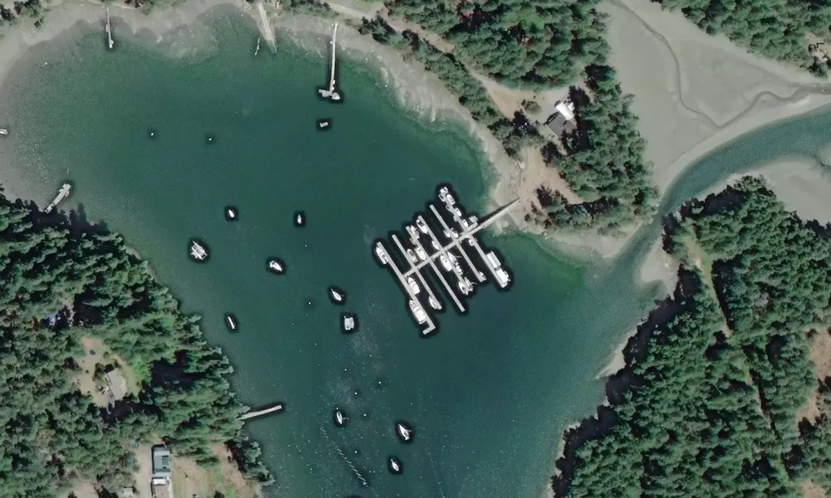 Flyfoto av Telegraph Harbour Marina