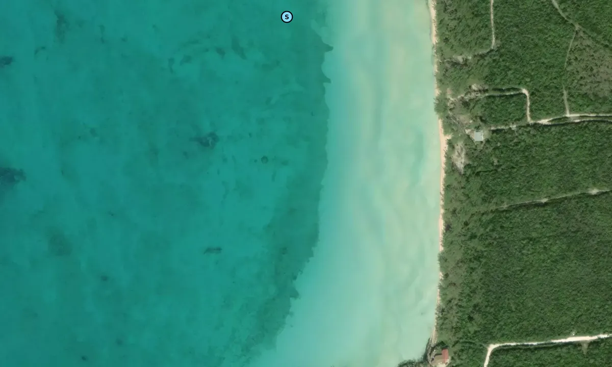 Satelite image of Ten Bay Beach 1