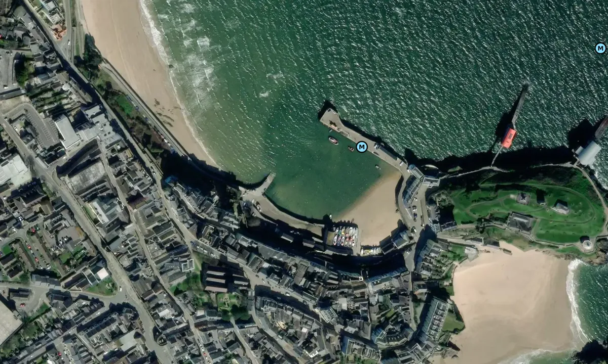 Satelite image of Tenby Harbour