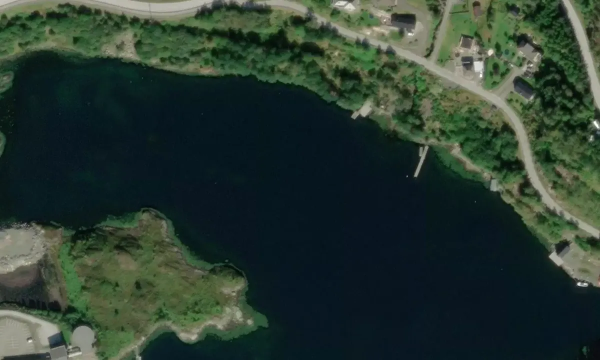 Satelite image of Tennebø