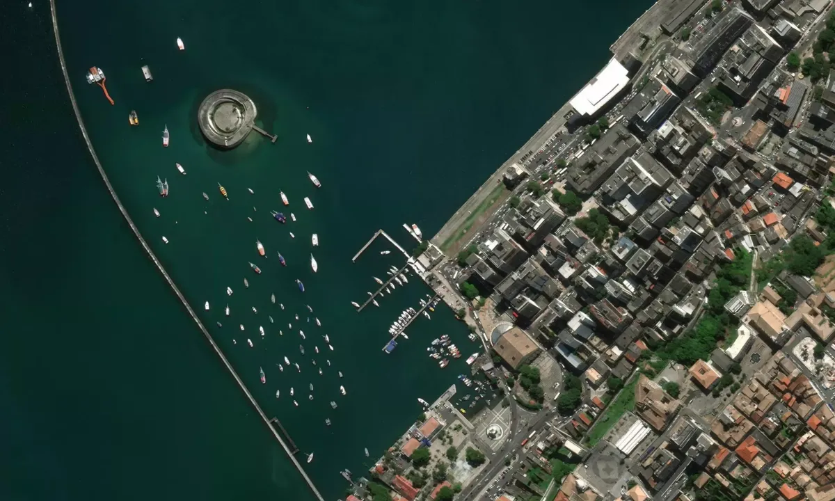 Flyfoto av Terminal Turistico Náutico da Bahia
