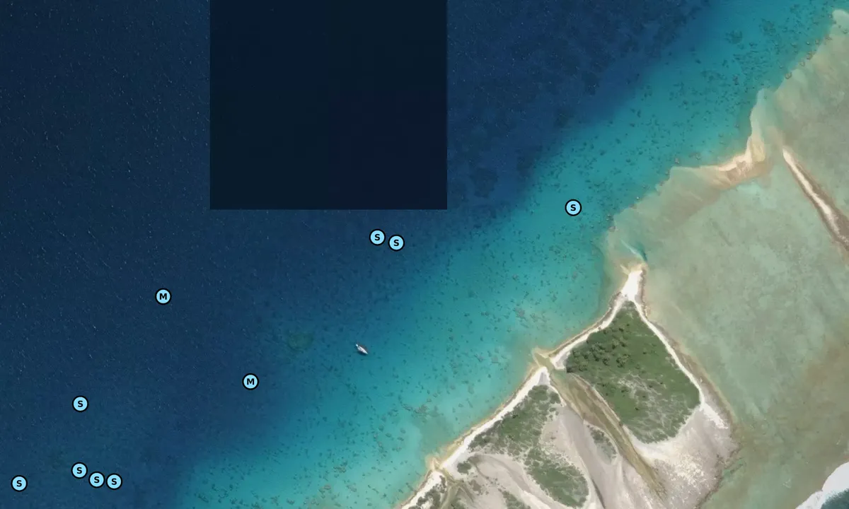 Satelite image of Tetamanu