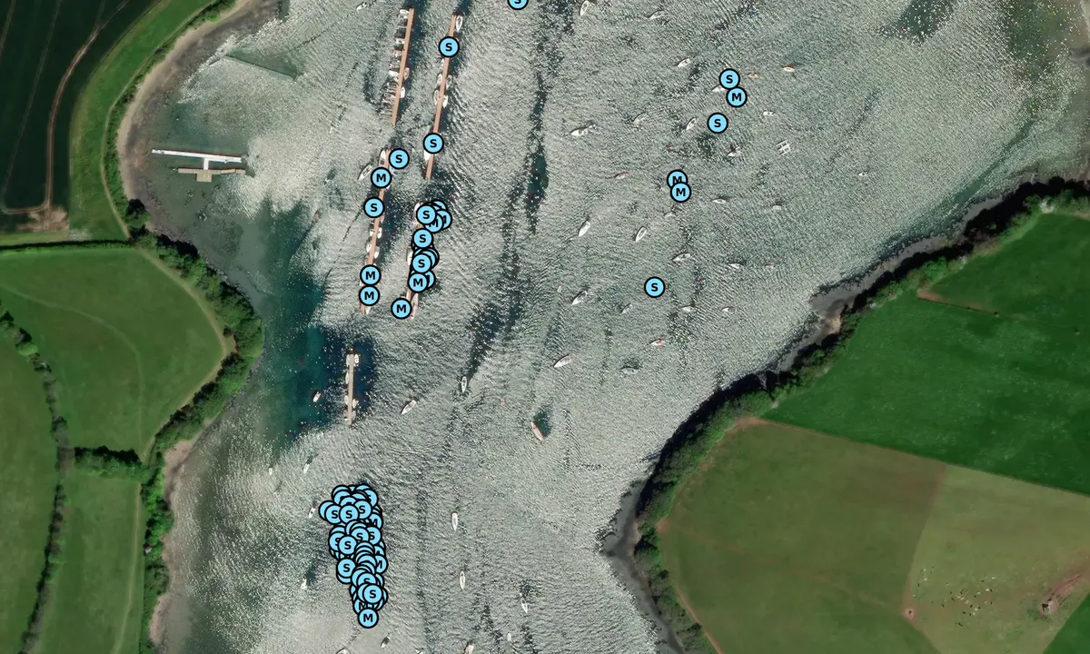 Satelite image of The Bag (moorings)